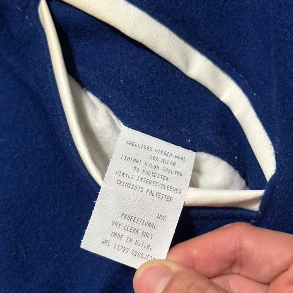 Vintage Fort Leboeuf Football Blank L/XL 90s Wool Varisty High School Jacket